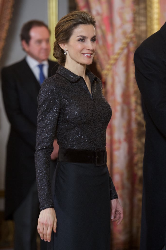 In January, Queen Letizia made a picture-perfect appearance at the annual Foreign Ambassadors reception.
