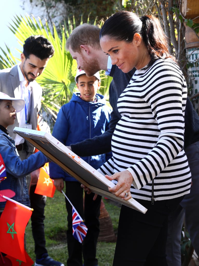 Meghan and Harry With Horses on Morocco Tour February 2019