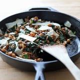 One-Pan Mushrooms, Chickpeas, and Kale