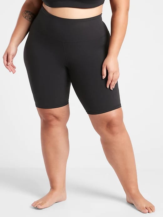 Plus Size Black Bike Shorts Seamless, You + All