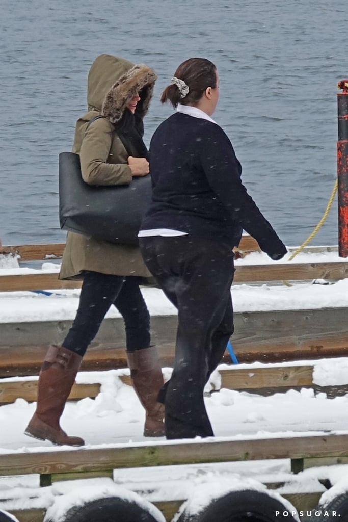 Meghan Markle Carried a Black Cuyana Tote Bag in Canada