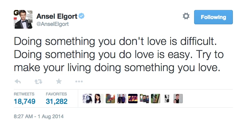 When He Spouted Some Amazing Life Wisdom