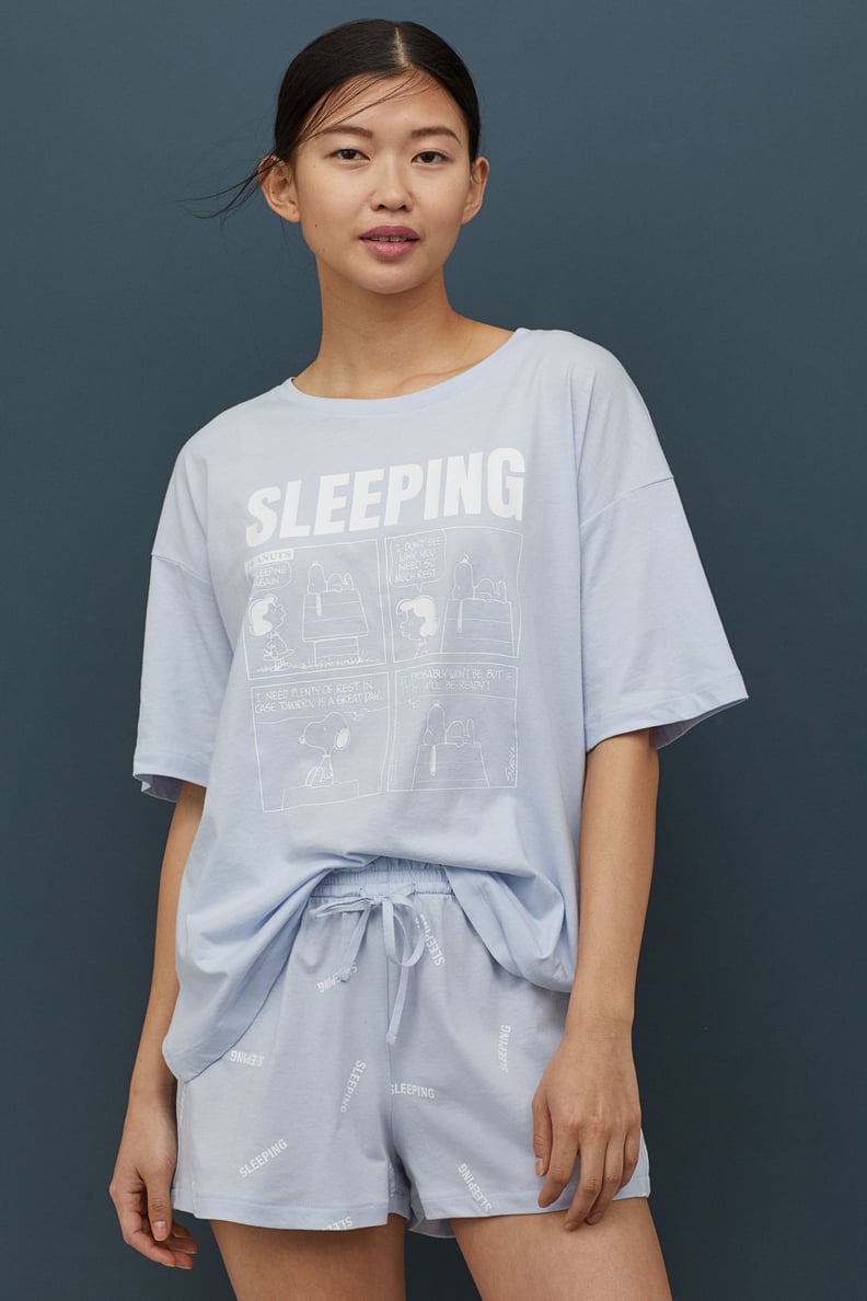 Pajama T-Shirt and Shorts Set