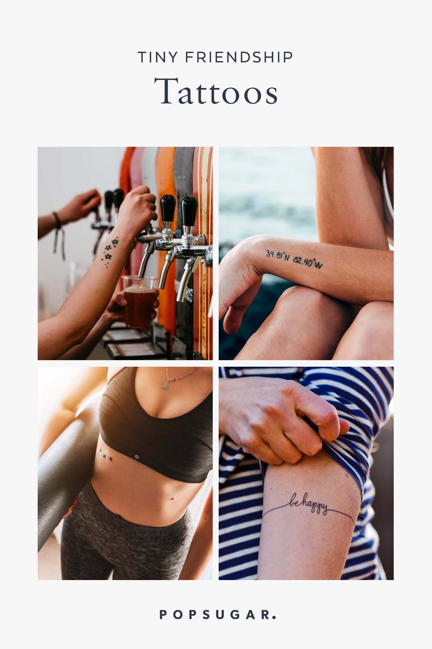 50 Tiny Friendship Tattoos To Get With Your Best Friend Popsugar Beauty
