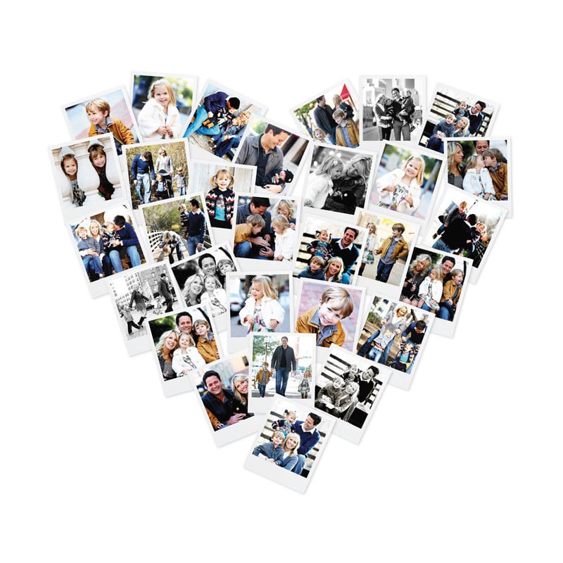 Minted Heart Snapshot Mix Photo Art