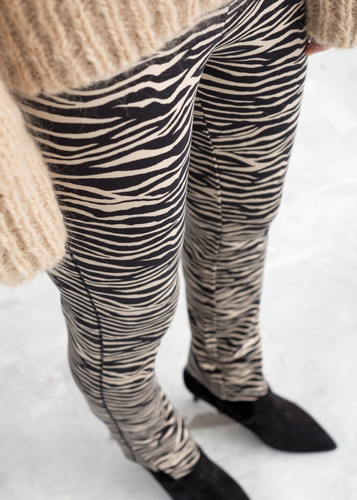 & Other Stories Zebra Print Leggings | How to Make Leggings Look Cute ...
