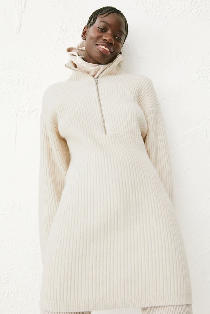 A Zip-Up Style: H&M Rib-Knit Dress