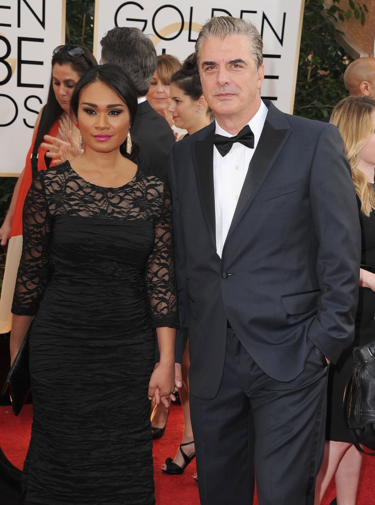 Chris Noth and Tara Wilson attended the Golden Globes.