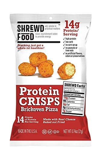 Shrewd Food Brickoven Pizza Protein Crisps