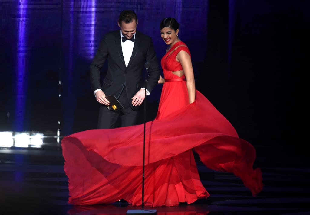 Pictured: Tom Hiddleston and Priyanka Chopra