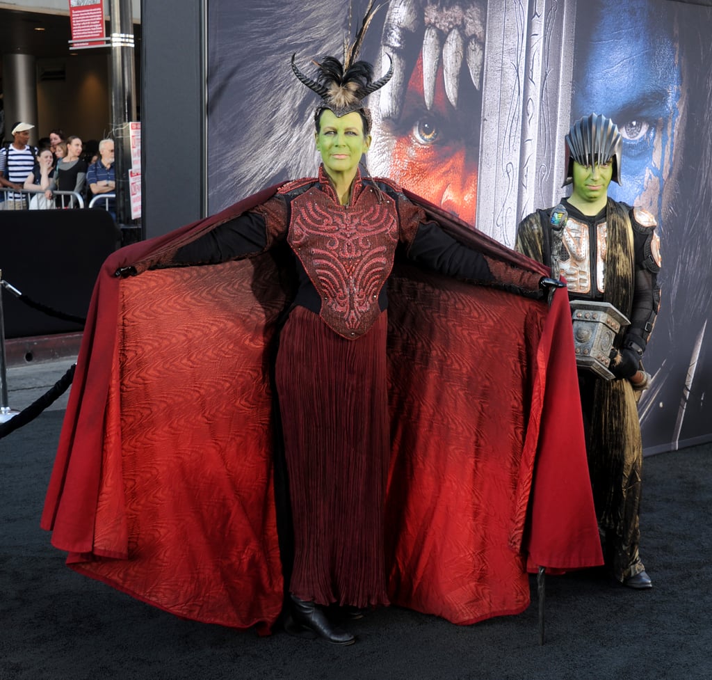Jamie Lee Curtis and Son at Warcraft Movie Premiere 2016