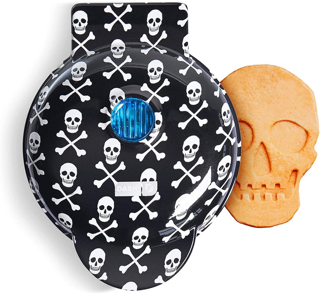 For Spooky Breakfast at Home: Dash Skull-Shaped Mini Waffle Maker