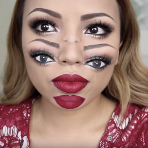 Double Vision Halloween Makeup Tutorial