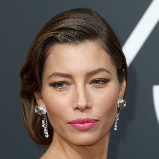 Jessica Biel's Grey Roots at the 2018 Golden Globes