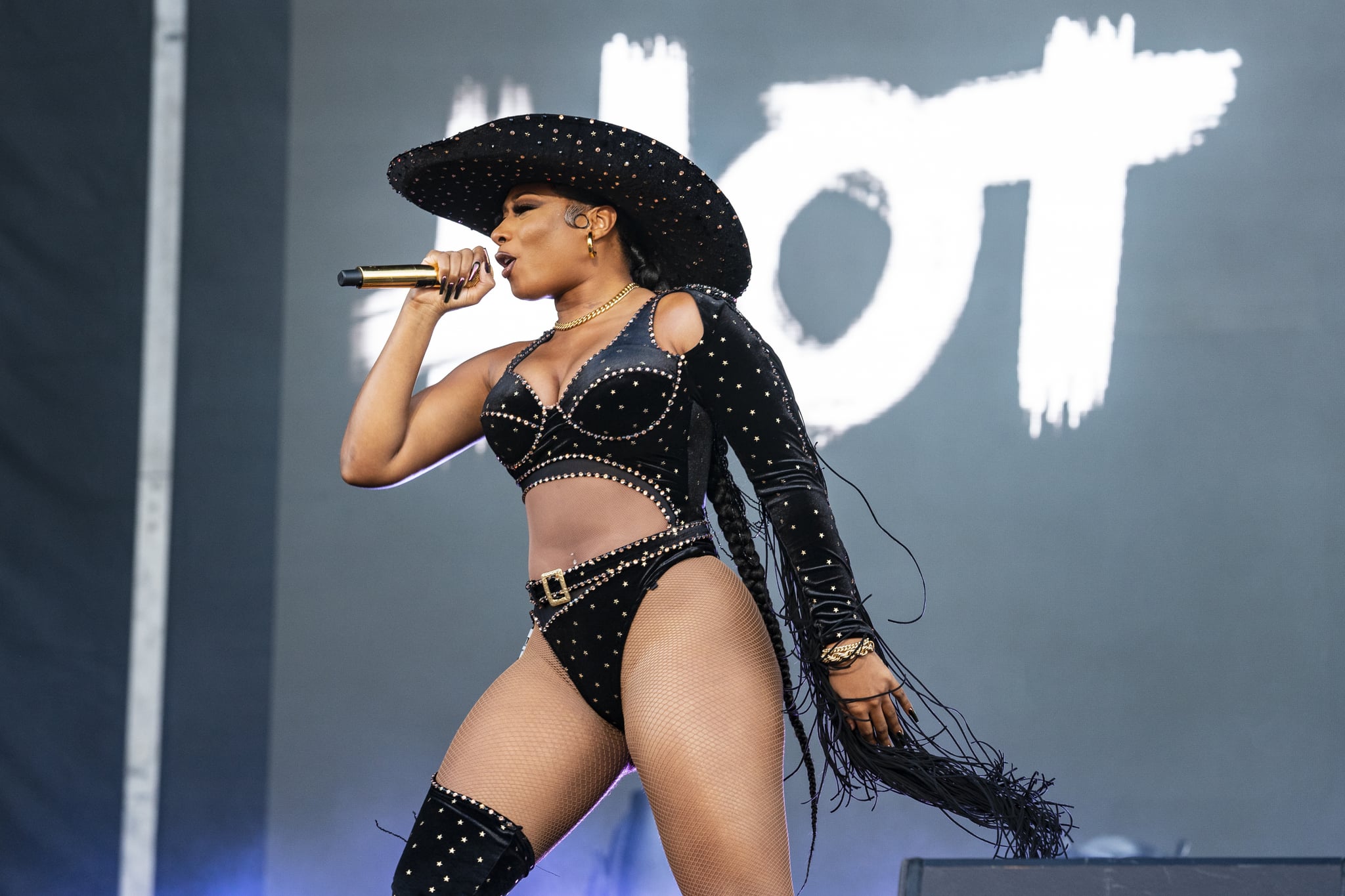 Megan Thee Stallion s Cowgirl Chic Rhinestone Bodysuit POPSUGAR