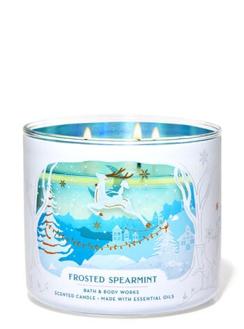 Frosted Spearmint Three-Wick Candle