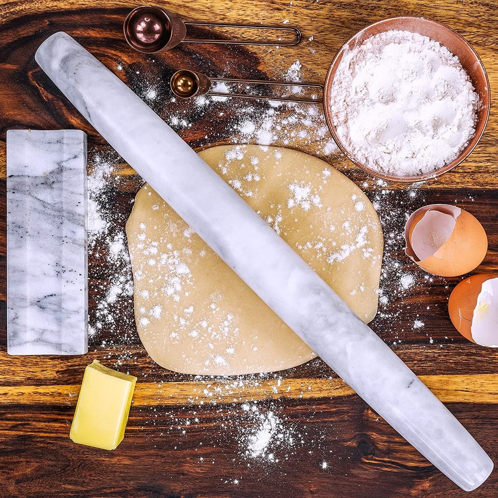 Marble French Rolling Pin With Stand