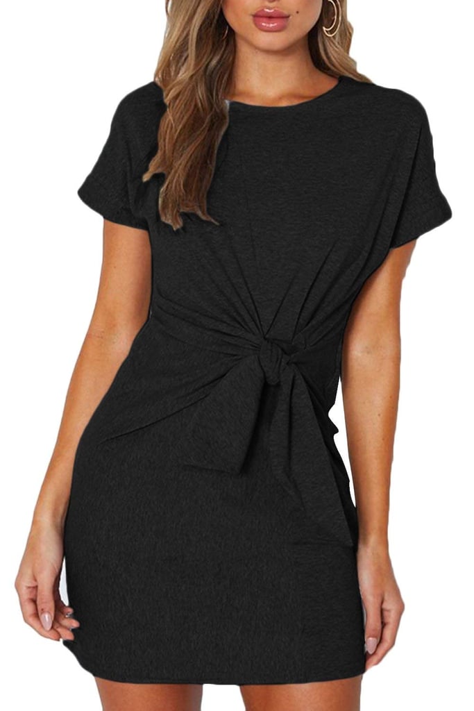 how to tie a knot in shirt dress