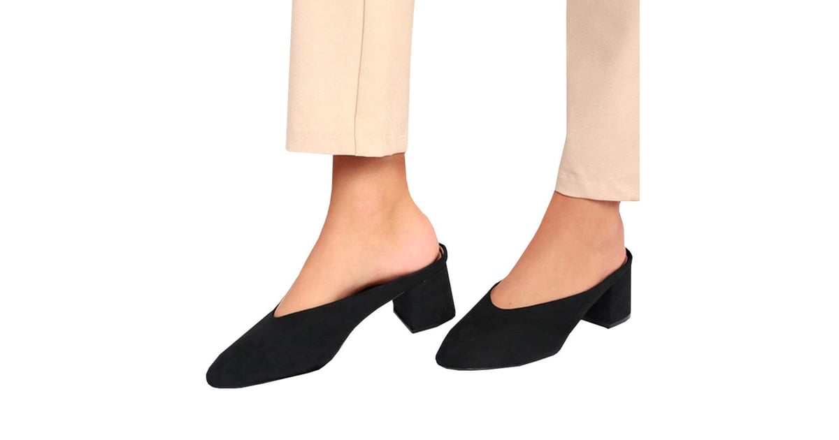 block heels slip on