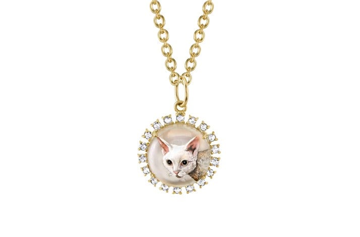 You'll have to contact the brand for your own Irene Neuwirth custom cat pendant, which rings in at $6,850. But the site If Only is offering another deal where you meet the designer as well — for a whopping $21,000 (but it benefits charity).