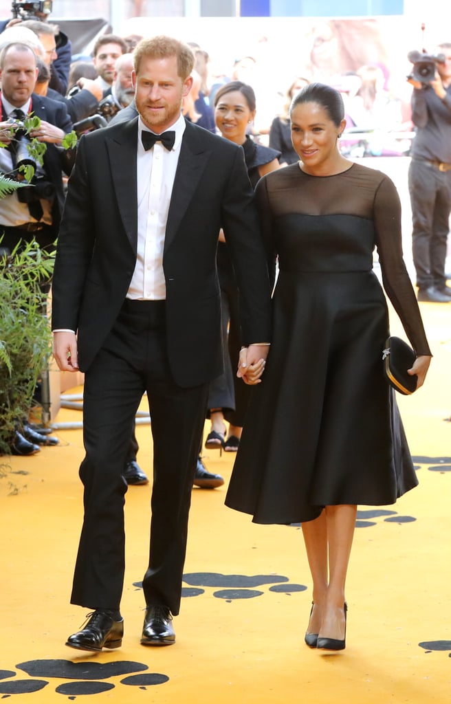 Pictured: Prince Harry and Meghan Markle at The Lion King premiere in London.