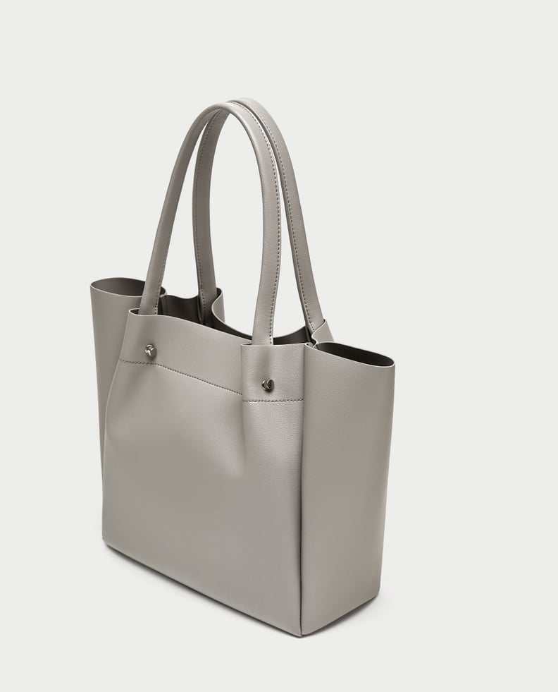 Angelina Jolie With Everlane's White Petra Market Tote in Los