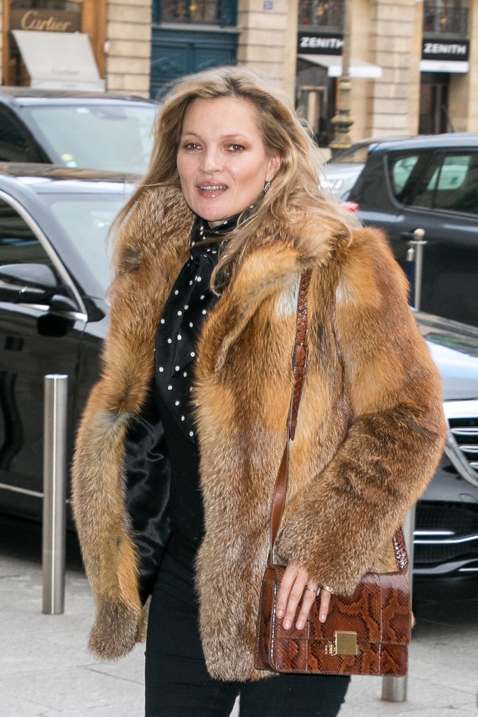 Kate Moss at Paris Fashion Week February 2018