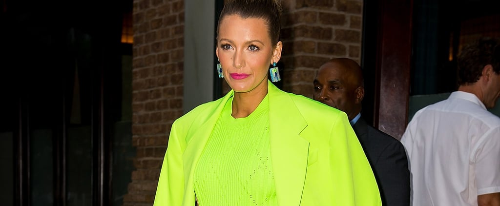 Blake Lively's Green Versace Suit