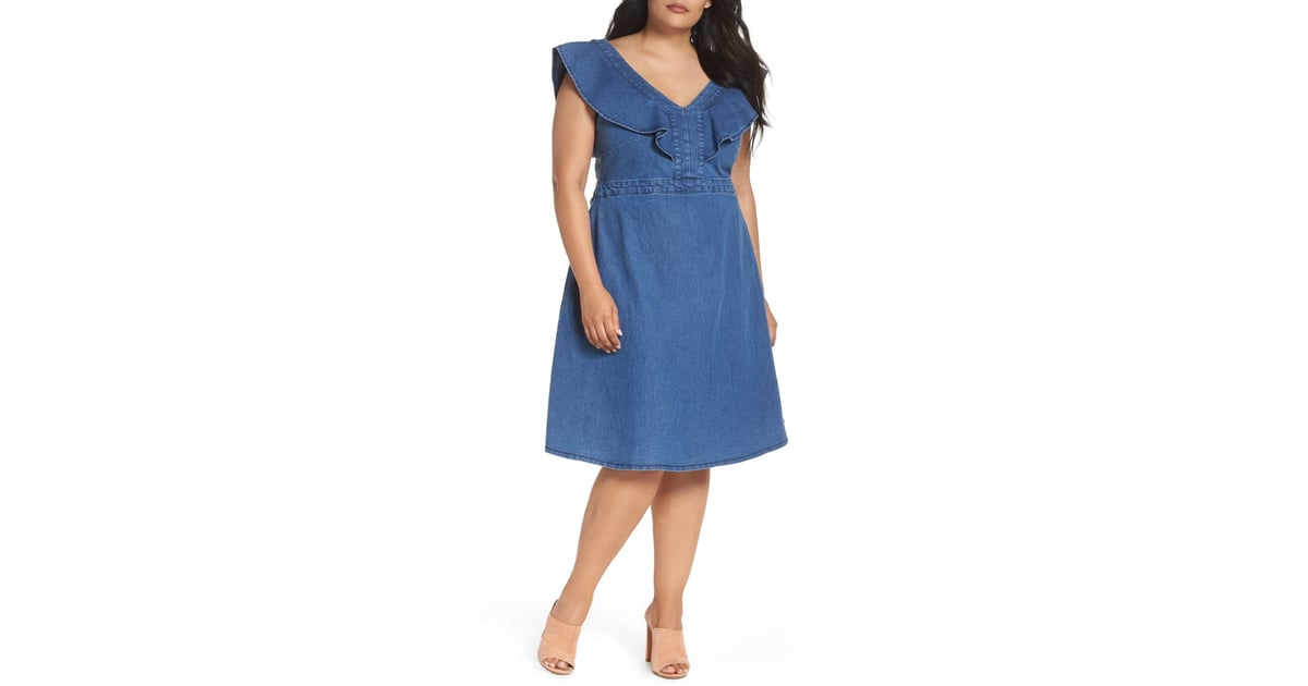 lost ink denim dress