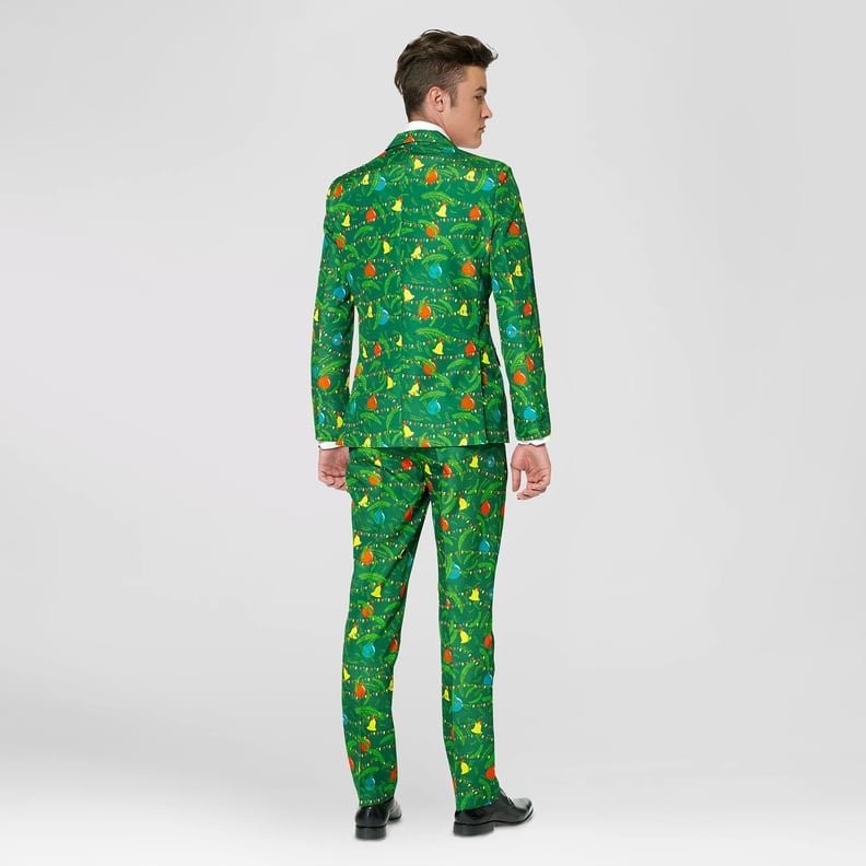 Men's Christmas Tree Suit Costume Green 