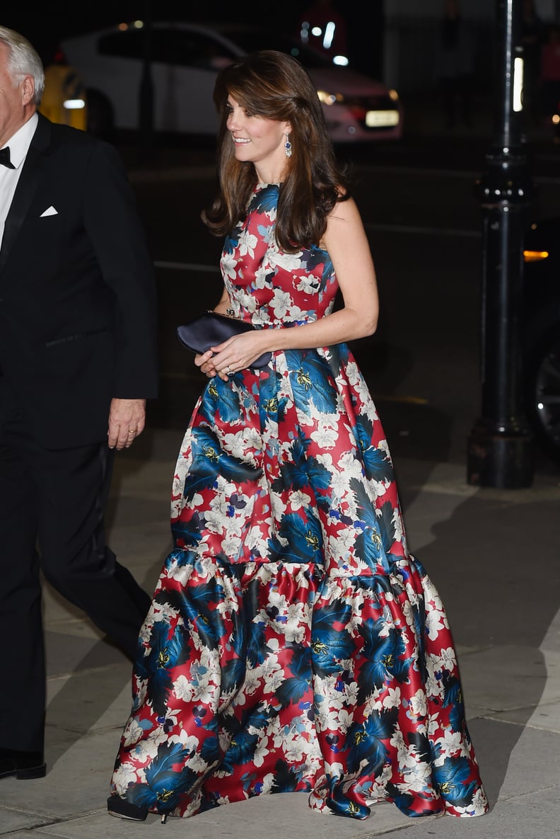 Princess Diana and Kate Middleton Fashion: Floral Gown
