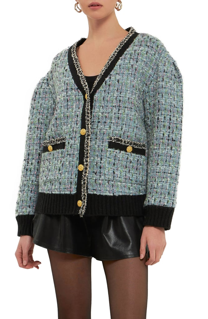 Endless Rose Premium Bouclé Wool Blend Cardigan