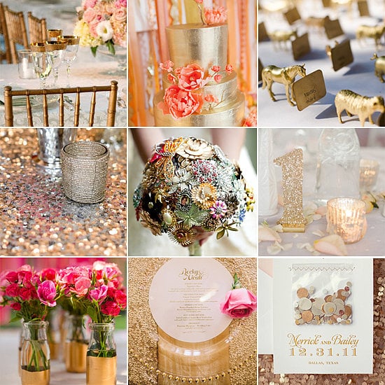 Hoping to strike gold with your big-day decor? POPSUGAR Home has rounded up a range of gold-star ideas to help you incorporate the shade into your wedding design — and you may be surprised by its versatility.