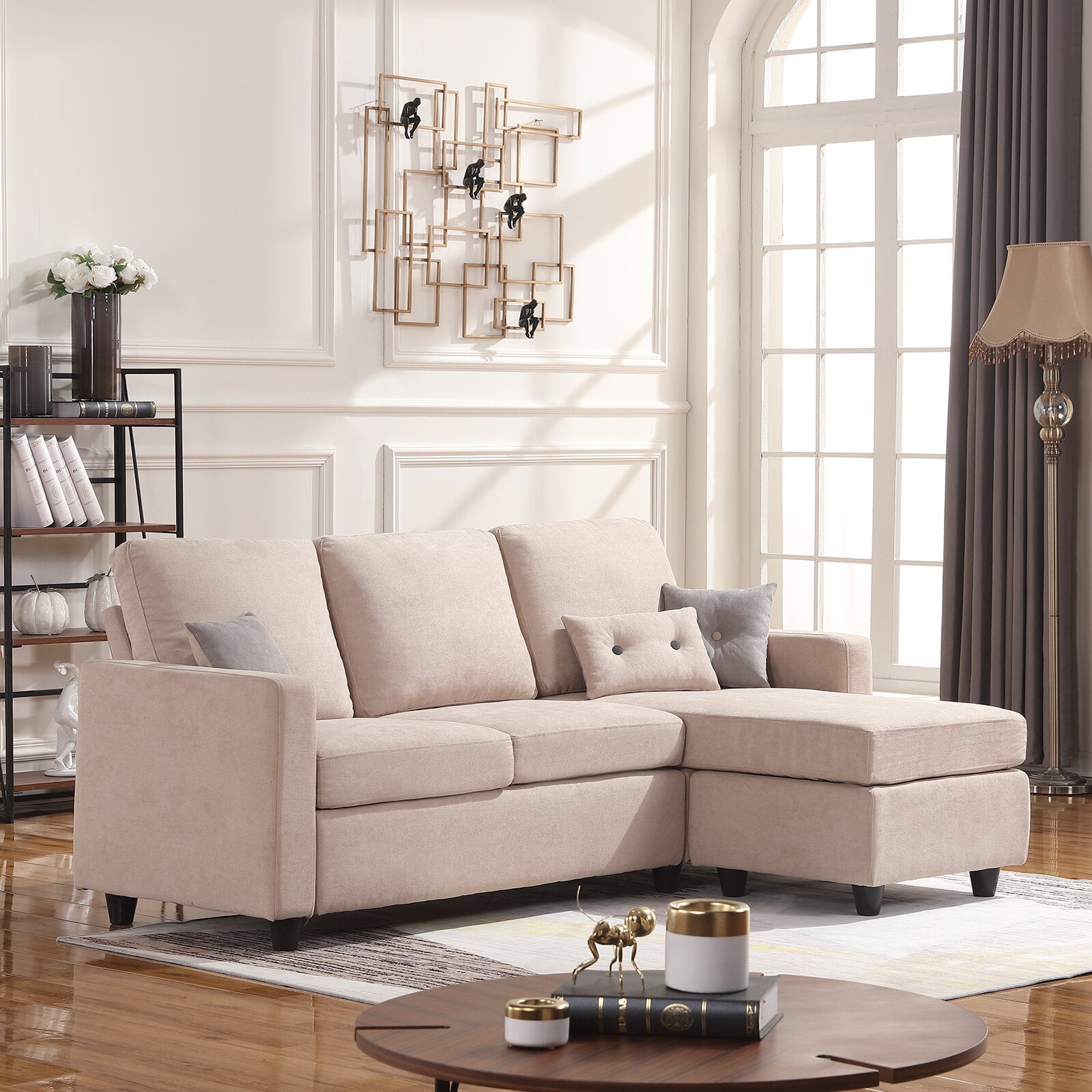 Sylvette reversible sectional with ottoman new arrivals