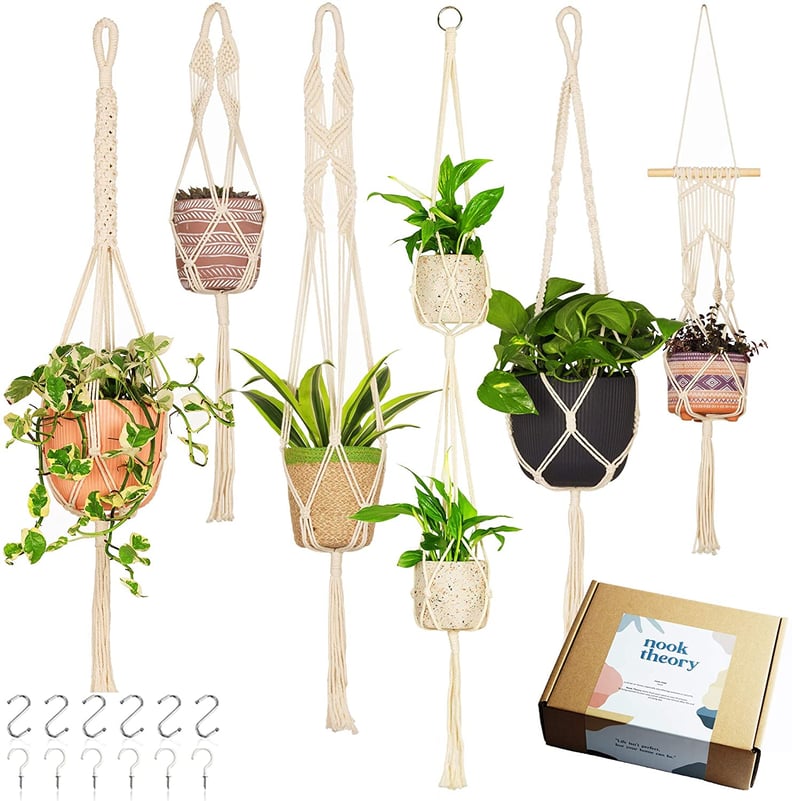 5 - 15 Green Plastic Hangers for Hanging Baskets, for Hanging Flower Pots