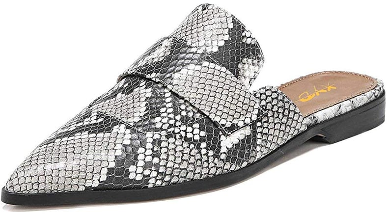 XYD Slip-On Snake Print Loafer Flats