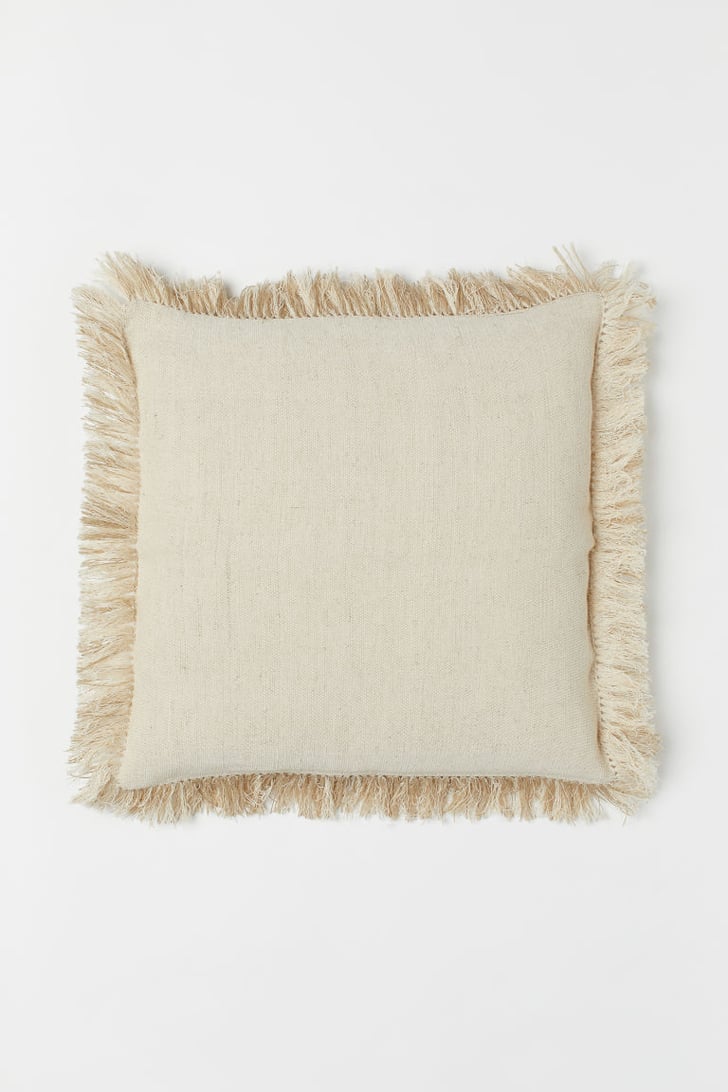 H&M Cushion Cover With Fringe Home Decor Under 50 POPSUGAR Home UK