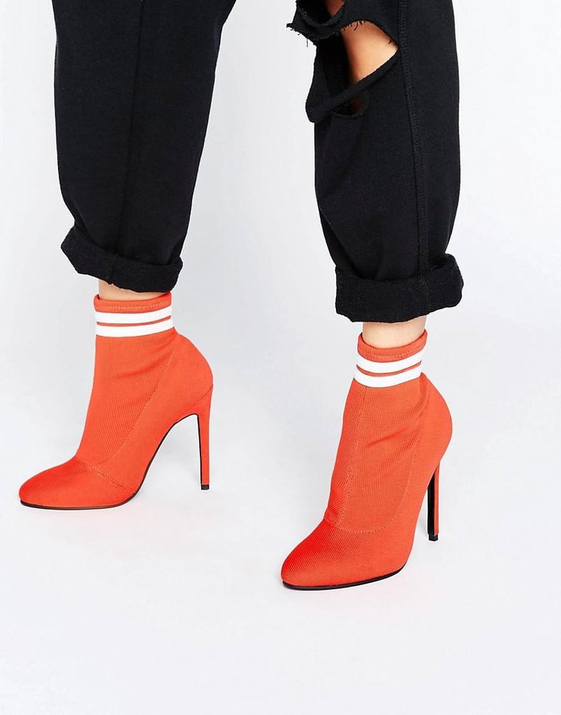 Asos's Ekron Elastic Sock Boots ($73) could stop traffic with their referee appeal.