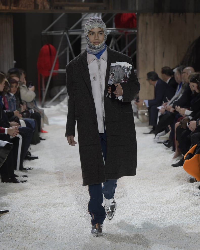 Models Carried Bags of Popcorn Down the Runway