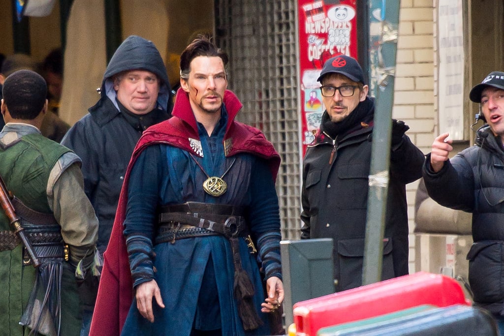 Benedict Cumberbatch Filming Doctor Strange Set Pictures