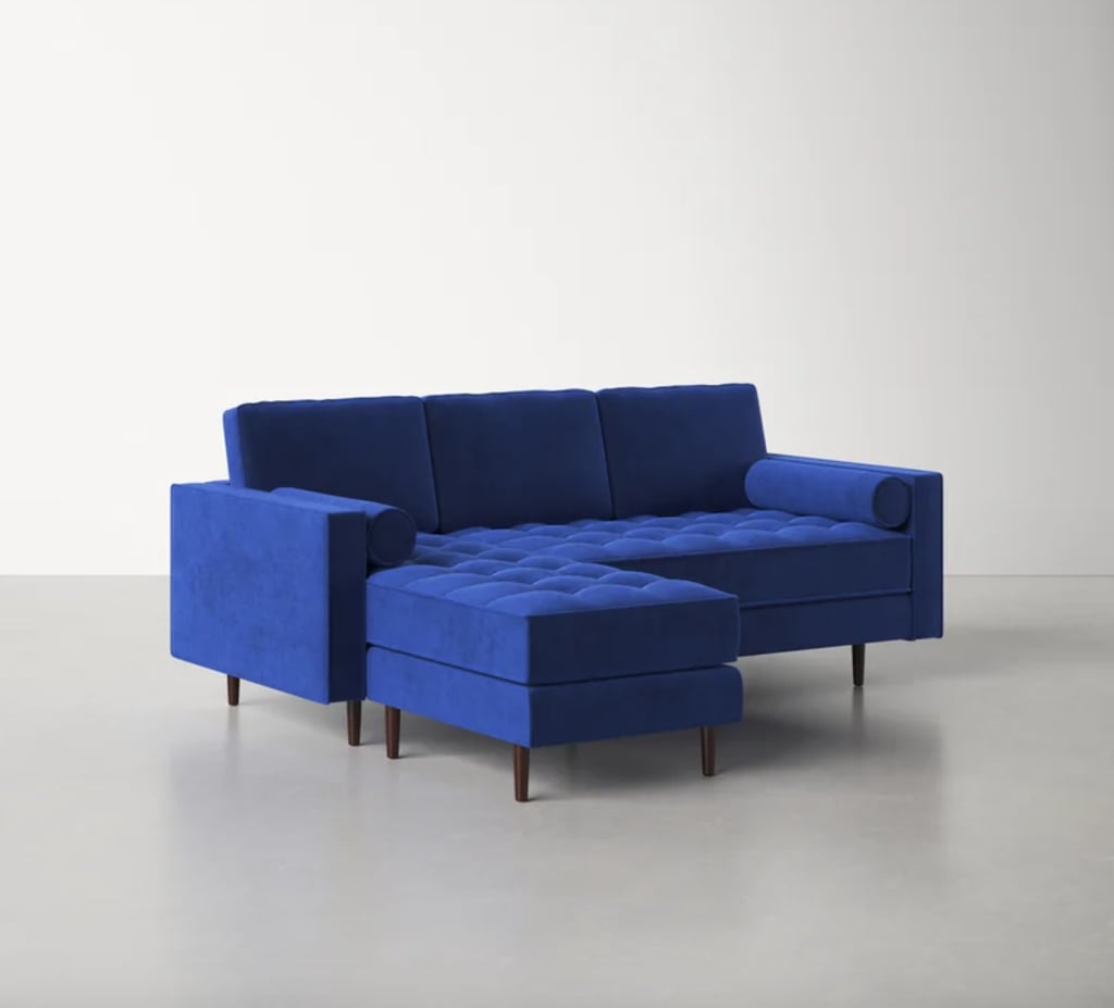 A Midcentury-Modern Sectional: Lark 84" Wide Reversible Sofa & Chaise
