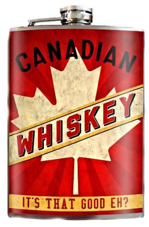 Canadian Whiskey Flask CanadaThemed Gift Guide POPSUGAR Smart