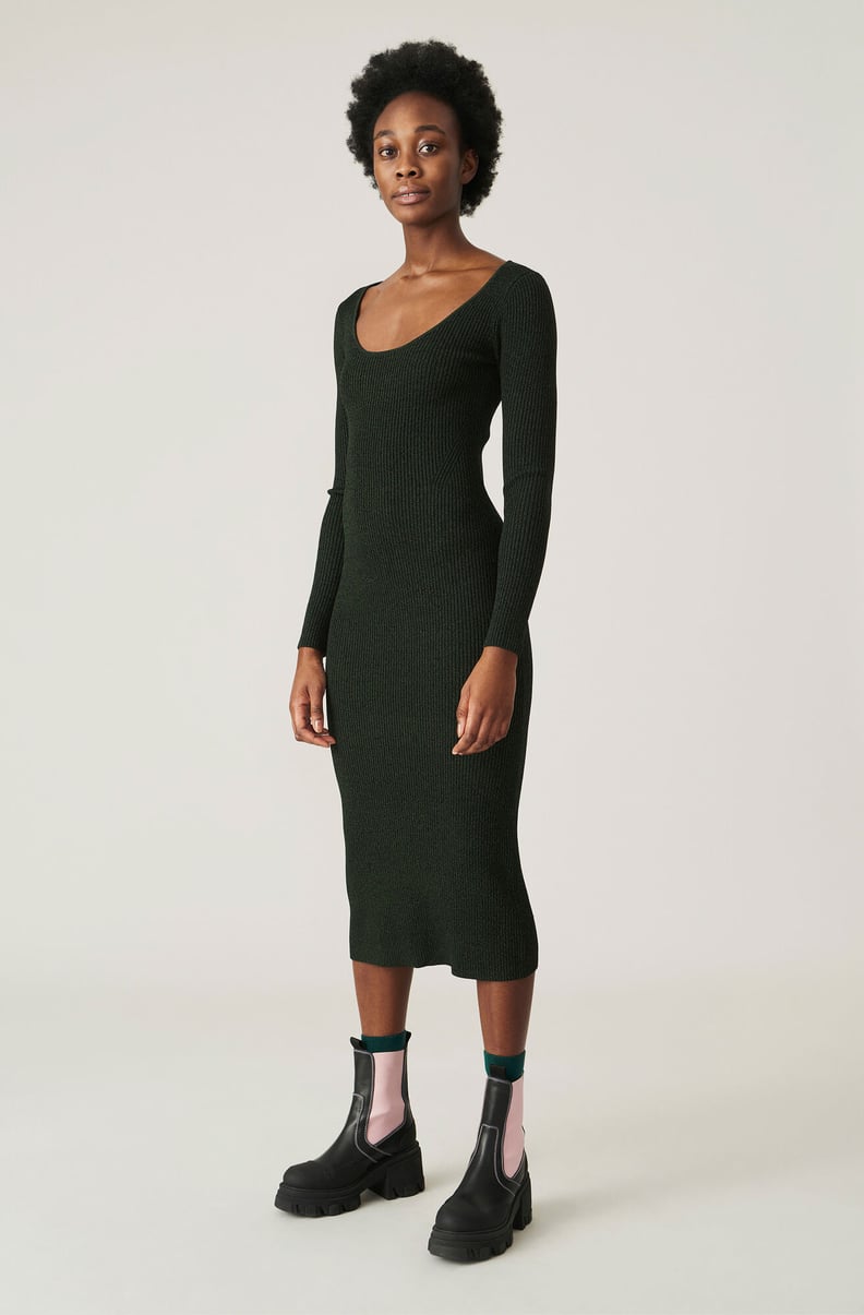 Ganni Knit Midi Dress