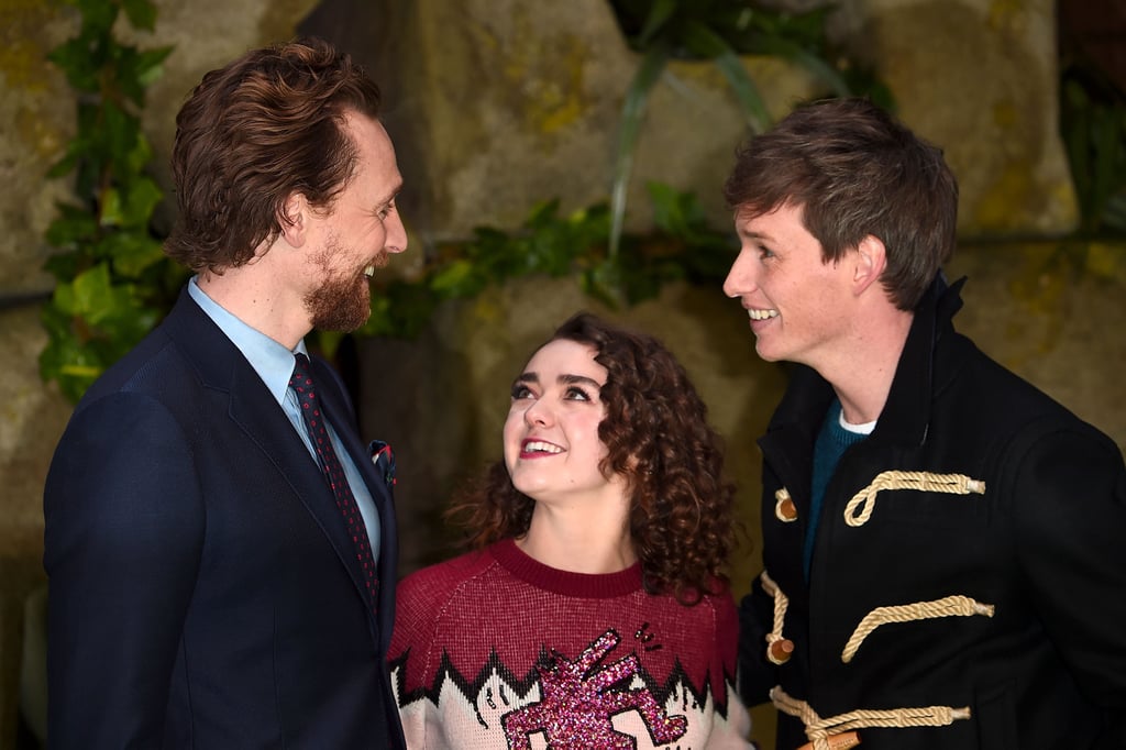 Pictured: Tom Hiddleston, Maisie Williams, and Eddie Redmayne.