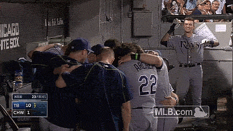 When This Rookie Gave Himself a High Five After His Home Run