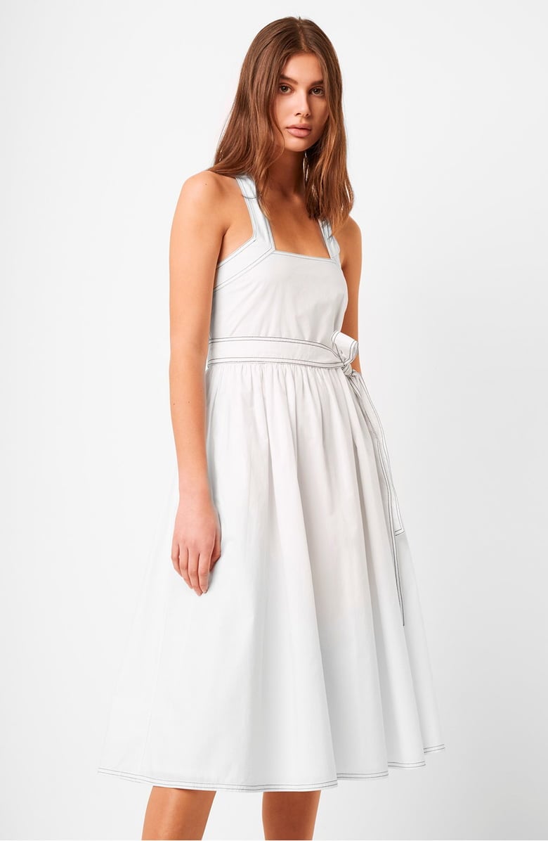 French Connection Enisa Belted Cotton Poplin Sundress