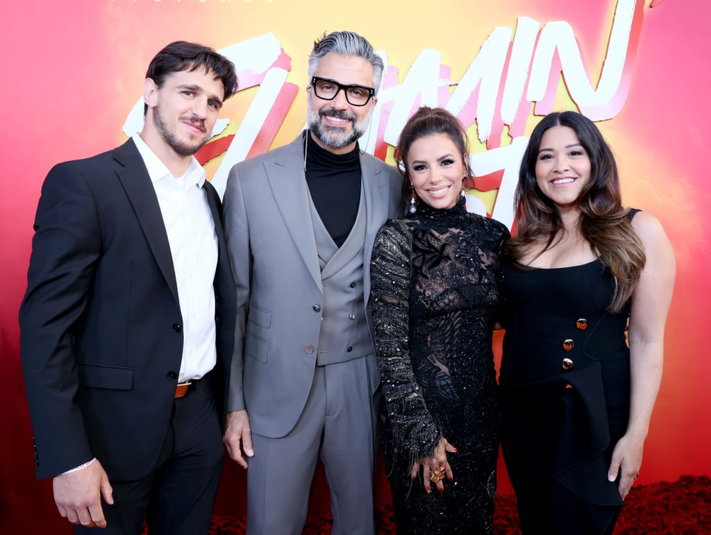 Gina Rodriguez and Joe LoCicero on the "Flamin' Hot" Red Carpet