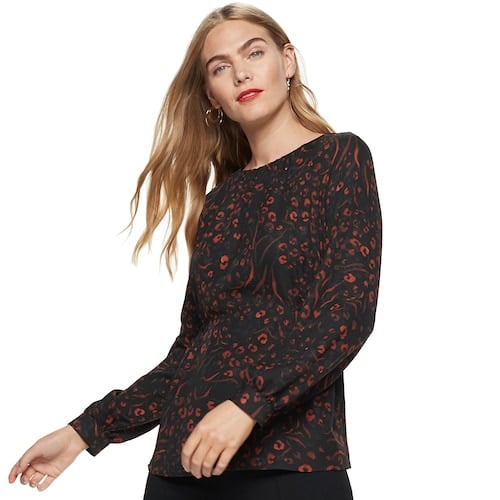 ruffle long sleeve t shirt