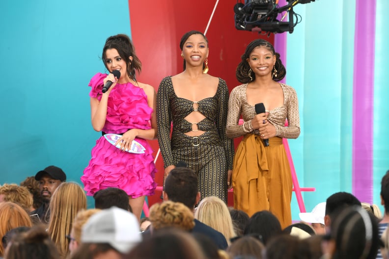 Laura Marano, Chloe Bailey, and Halle Bailey at the Teen Choice Awards 2019