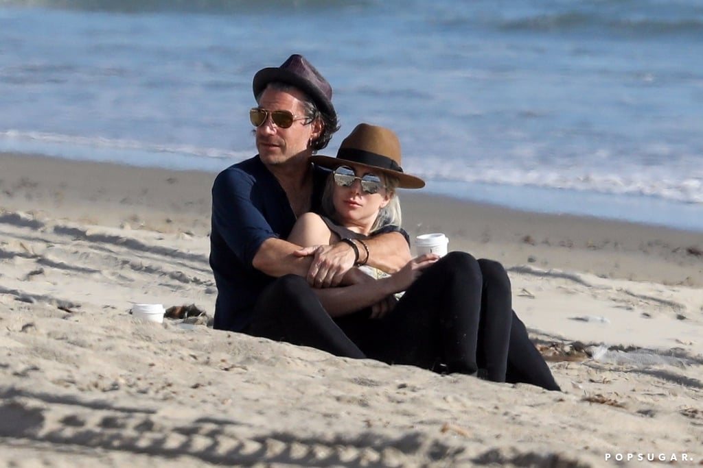Lady Gaga and Christian Carino at the Beach March 2018
